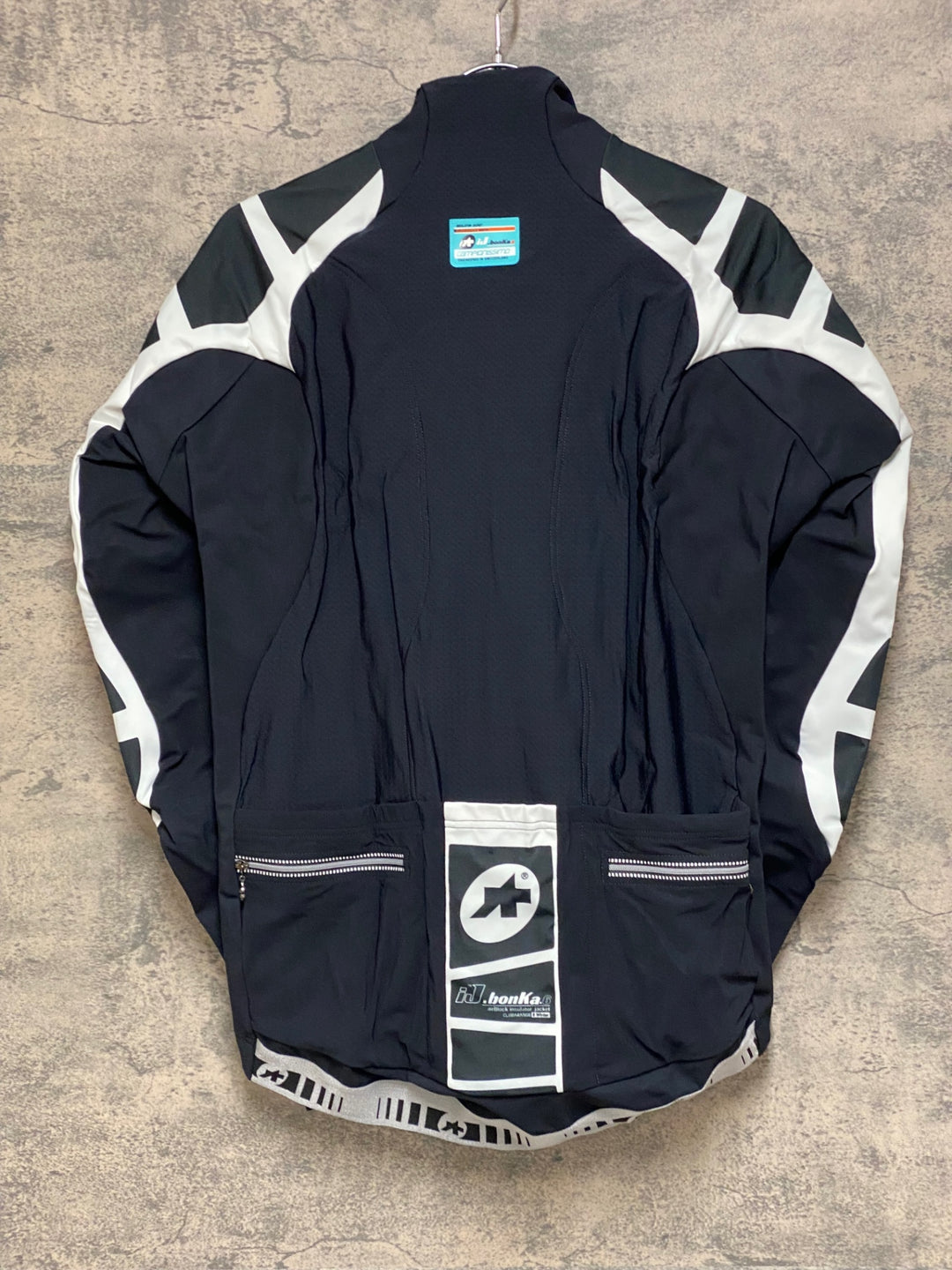 JQ342 アソス ASSOS IJ.BONKA.6 CENTO 長袖 サイクルジャケット 白 黒 L