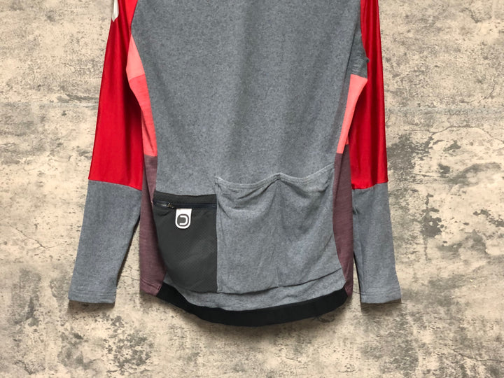 KM220 ドットアウト DOTOUT FANATICA WOOL JERSEY 長袖 サイクルジャージ グレー M