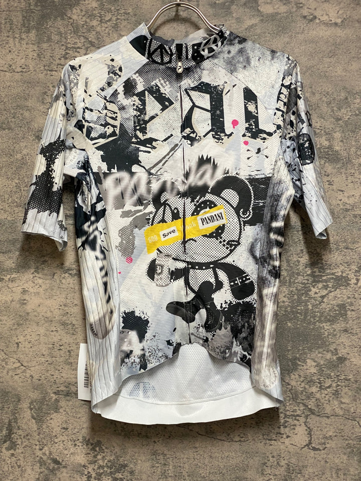 JR191 パンダーニ pandani 半袖サイクルジャージ 白 S エアロジャージ
