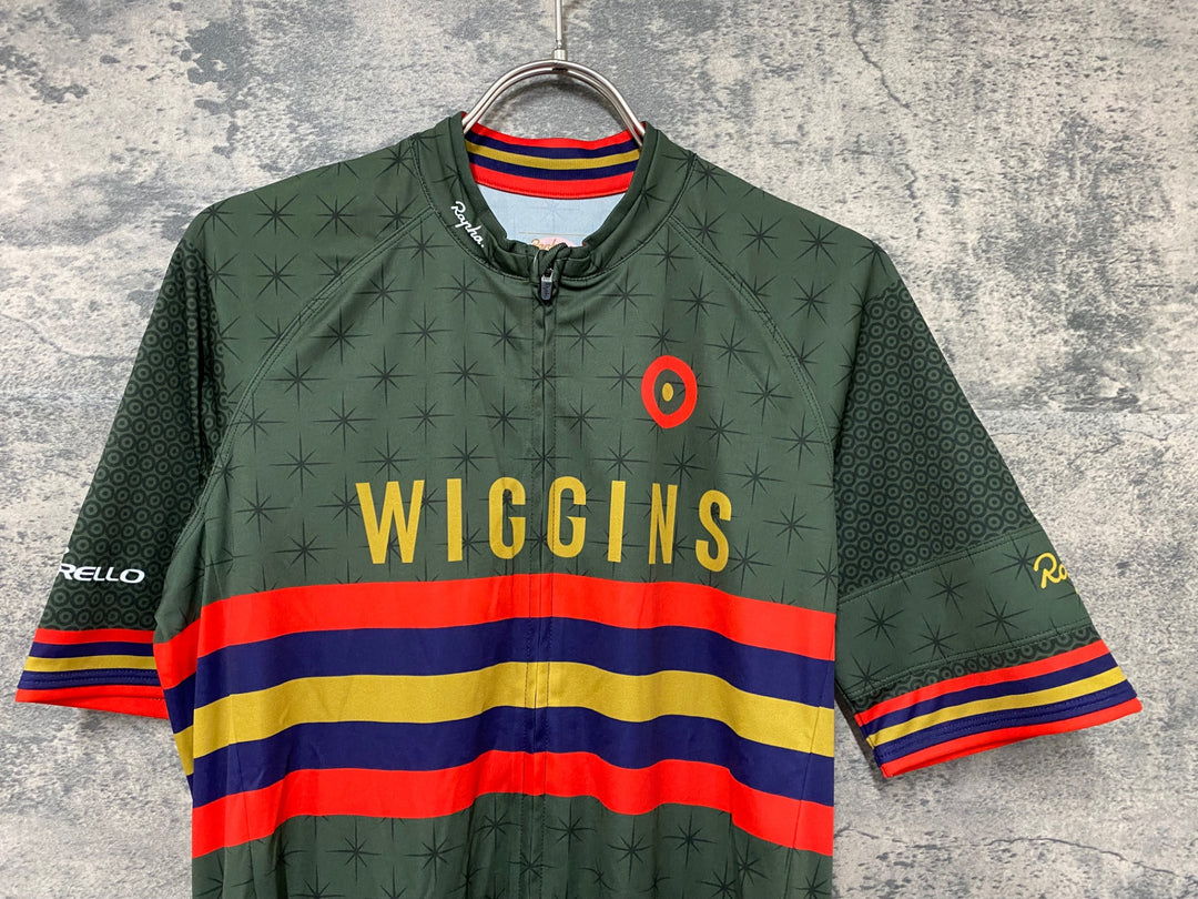 JE989 ラファ Rapha CORE JERSEY WIGGINS 半袖 サイクルジャージ 深緑 M