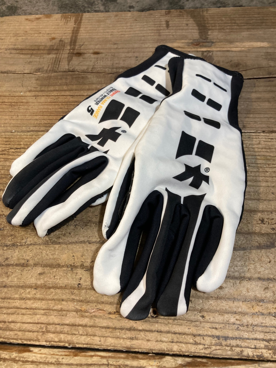 KC483 アソス assos Early Winter Gloves S7 長指 グローブ 白 S 裏起毛