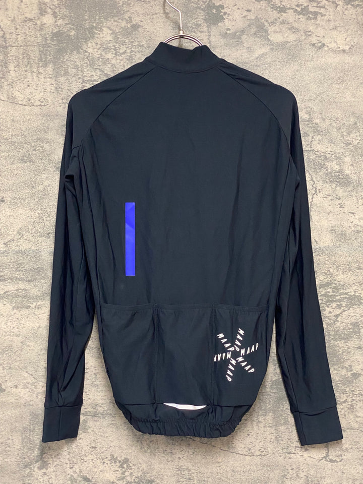 KL004 マープ MAAP THERMAL JERSEY 長袖 サイクルジャージ 黒 S