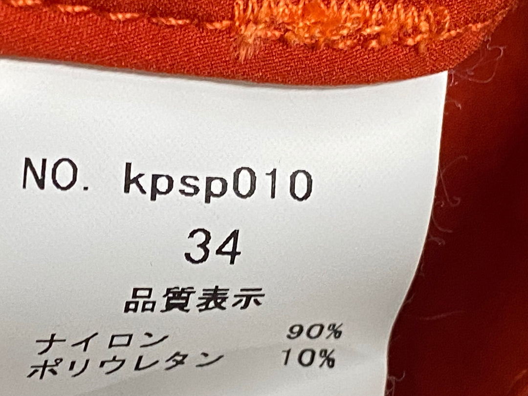 JO902 カペルミュール KAPELMUUR ストレッチショートパンツ オレンジ 34