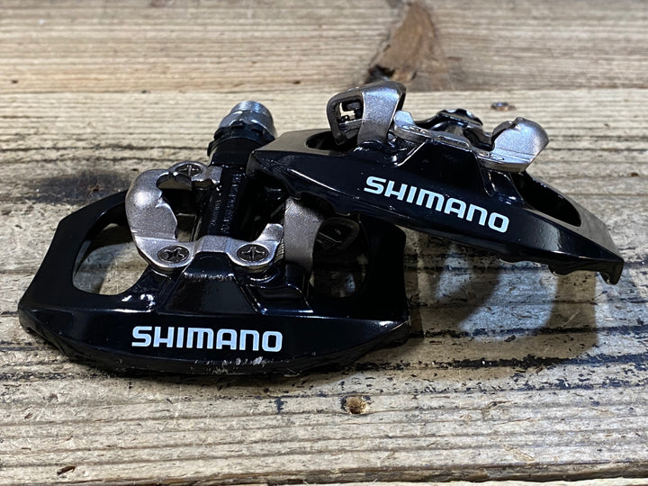 JU245 シマノ SHIMANO PD-A530 ビンディングペダル SPD 片面フラット 黒