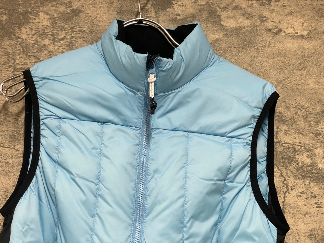JU799 カフェドシクリステ Cafe du Cycliste ジレ サイクルベスト 中綿 ライトブルー S