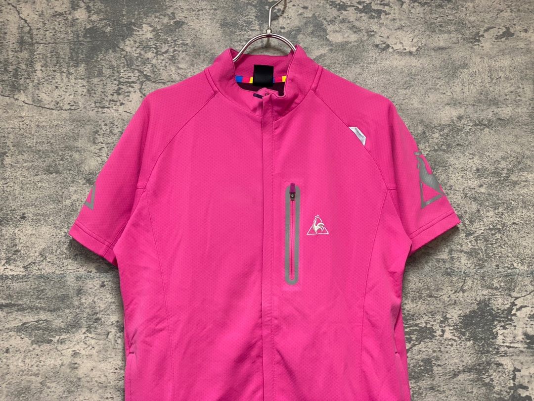 KH248 ルコックスポルティフ le coq sportif 半袖 サイクルジャージ ピンク M