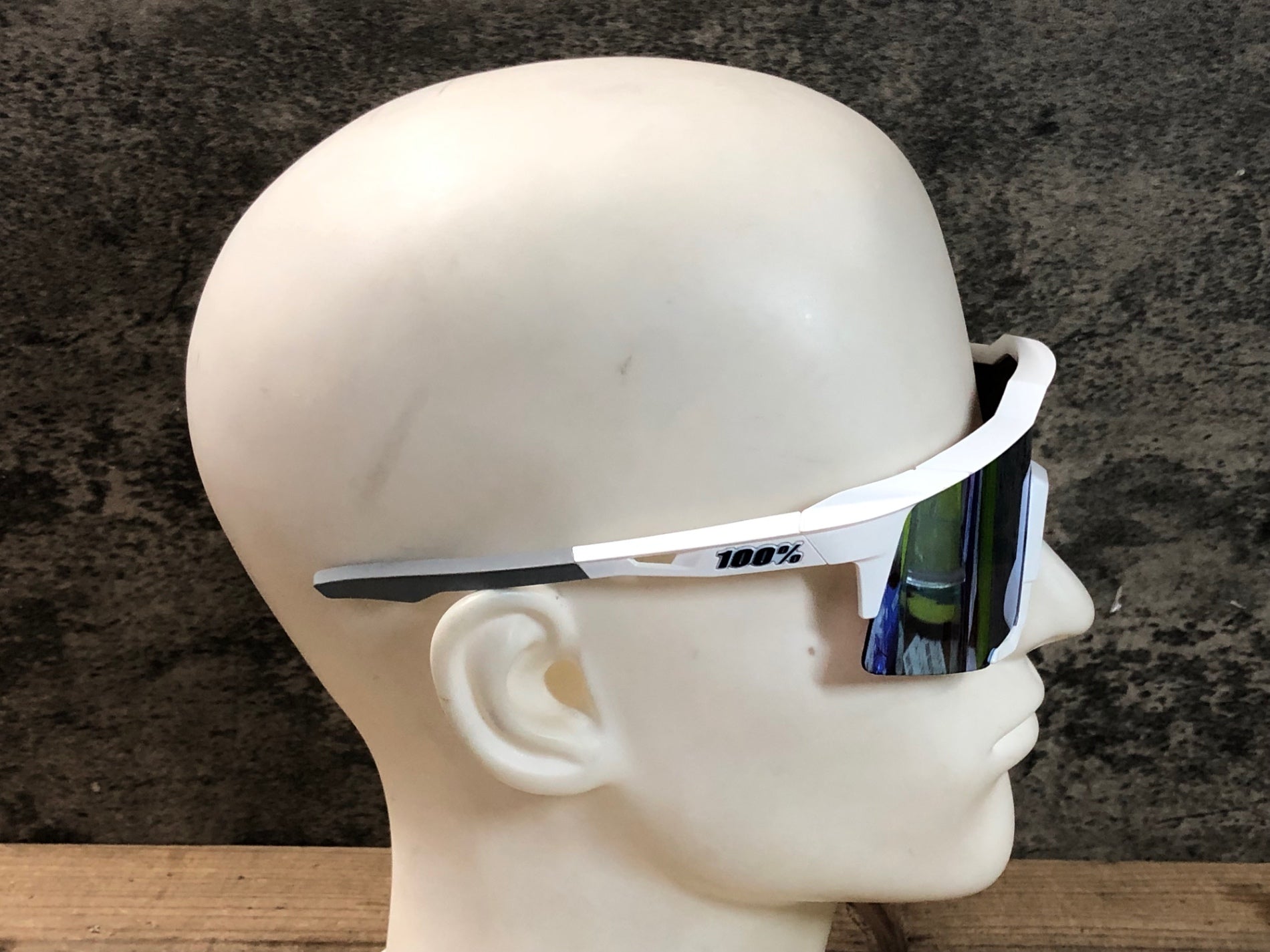 JU702 100％ SPEEDCRAFT サングラス 白 HiPERレンズ LOW-LIGHTレンズ