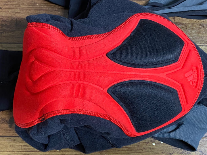 JO852 アディダス adidas ビブタイツ 黒 O 裏起毛