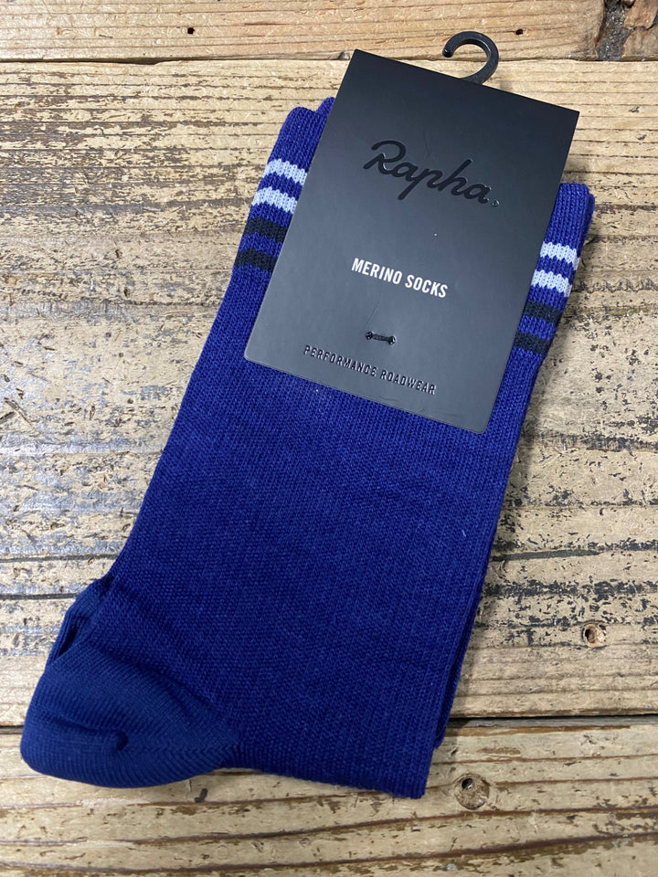 JN734 ラファ Rapha MERINO SOCKS サイクルソックス ネイビー REGULAR