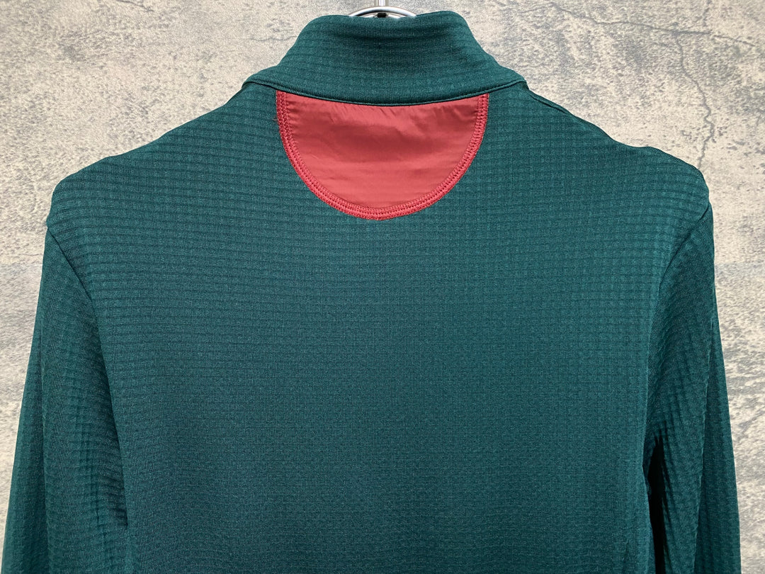 KS236 カフェドシクリステ cafe du cycliste LORENNE 長袖 サイクルジャージ 緑 S
