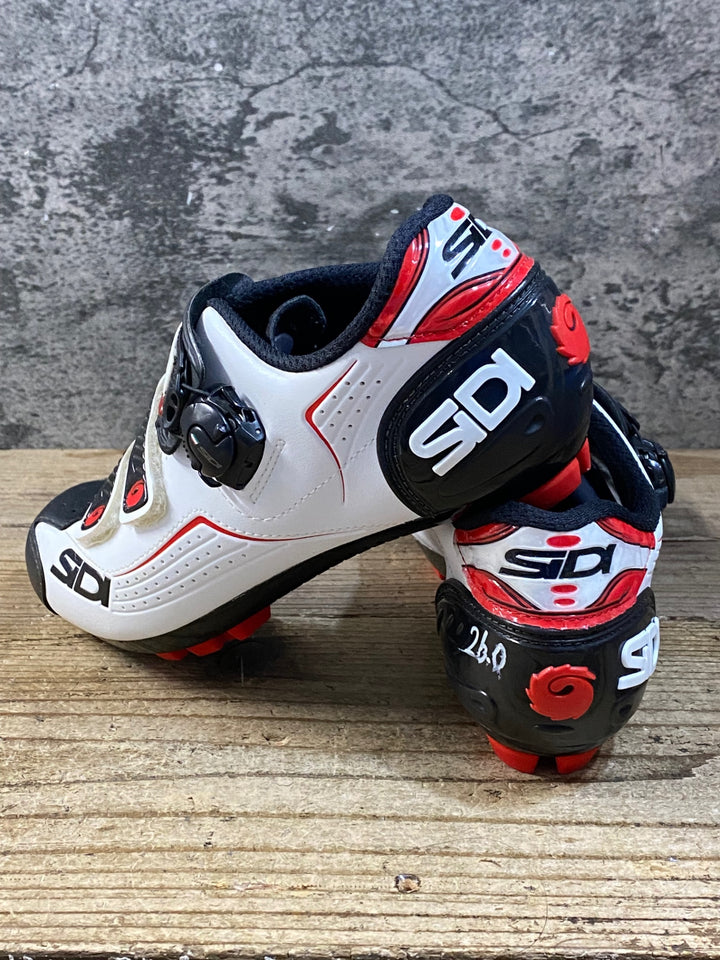 KG390 シディ SIDI TRACE MTB ビンディングシューズ 白 SPD EU42 ※ペン字あり