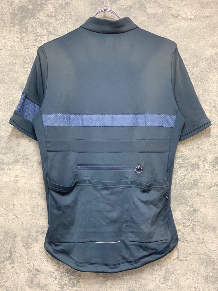 KB429 ラファ Rapha BREVET JERSEY 半袖 サイクルジャージ 紺 M