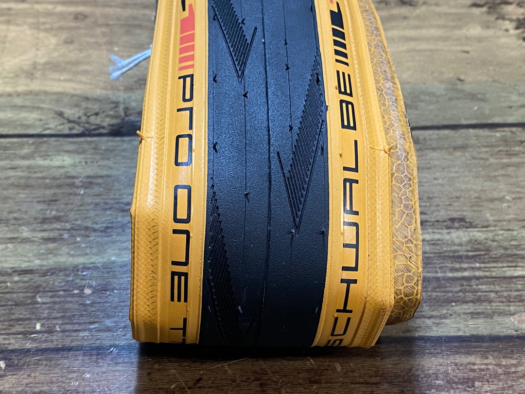 JT752 シュワルベ SCHWALBE PRO ONE TT TUBELESS EASY チューブレスタイヤ 700x25C 黒茶 未使用