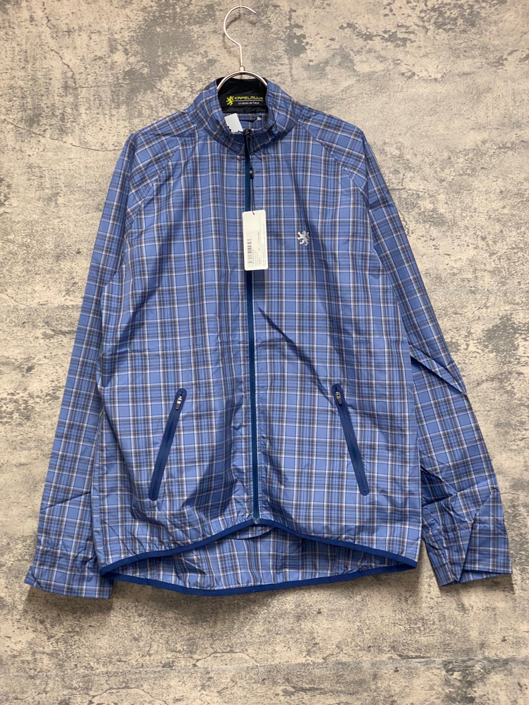 JO874 カペルミュール KAPELMUUR ウインドブレイカー ネイビー チェック XXL