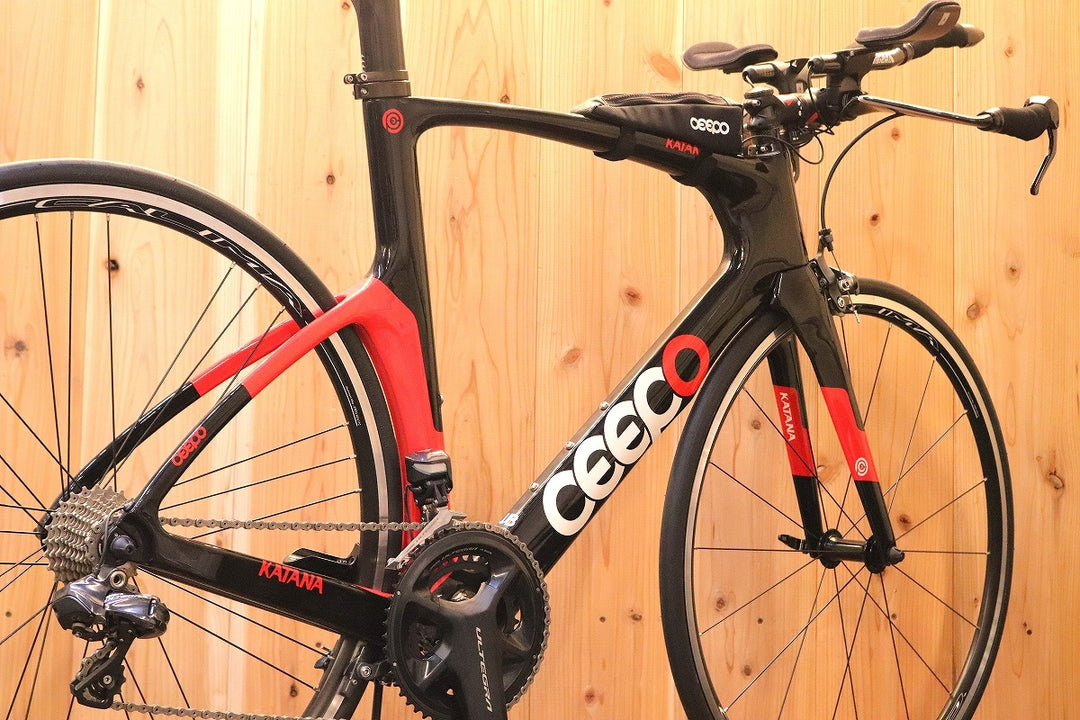 シーポ CEEPO カタナ KATANA 2016年モデル Lサイズ シマノ アルテグラ 6870 MIX 11S カーボン TTバイク タイムトライアルバイク 【芦屋店】