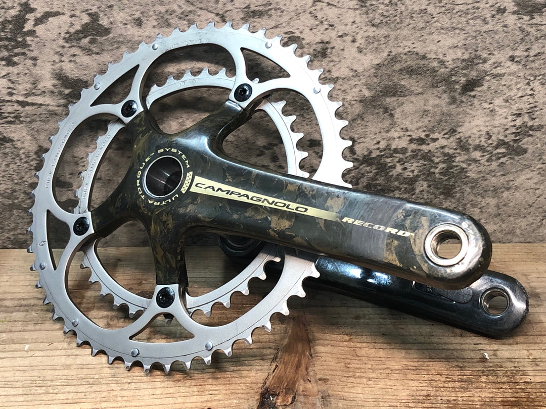 JB895 カンパニョーロ CAMPAGNOLO レコード RECORD FC7-RE293C ULTRATORQUESYSTEM カーボン クランク 172.5mm 53/39T 5H