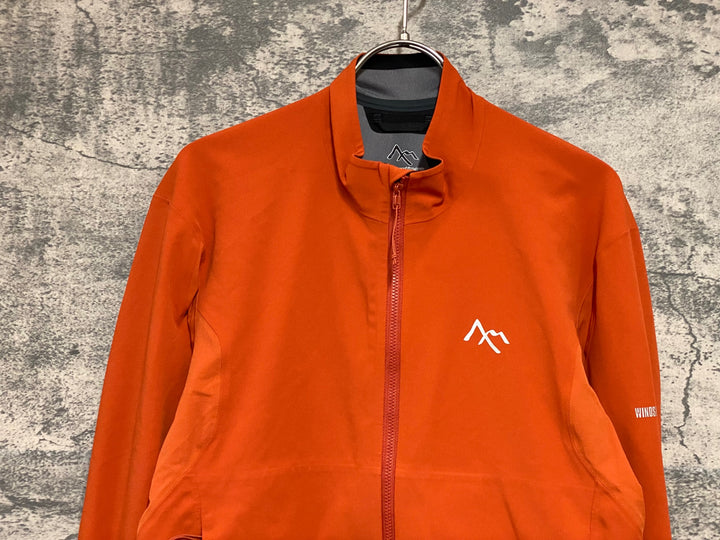 KF378 セブンメッシュ 7MESH 長袖 ウインドブレイカー オレンジ S WINDSTOPPER