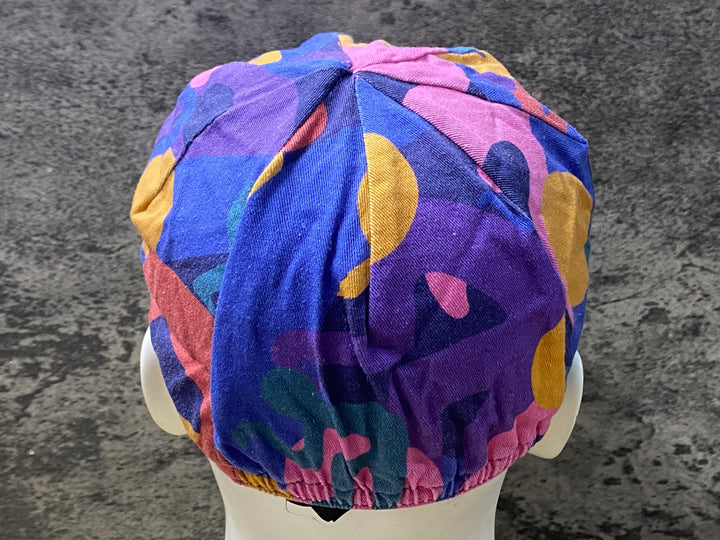 KH622 ラファ Rapha GEOFF MCFETRIDGE X RCC CAP サイクルキャップ ピンク 紺 総柄 ONE SIZE