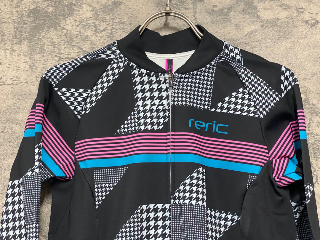 JV959 レリック reric Women's Sugar Long Sleeve Jersey 長袖サイクルジャージ 黒 M 裏起毛 レディース