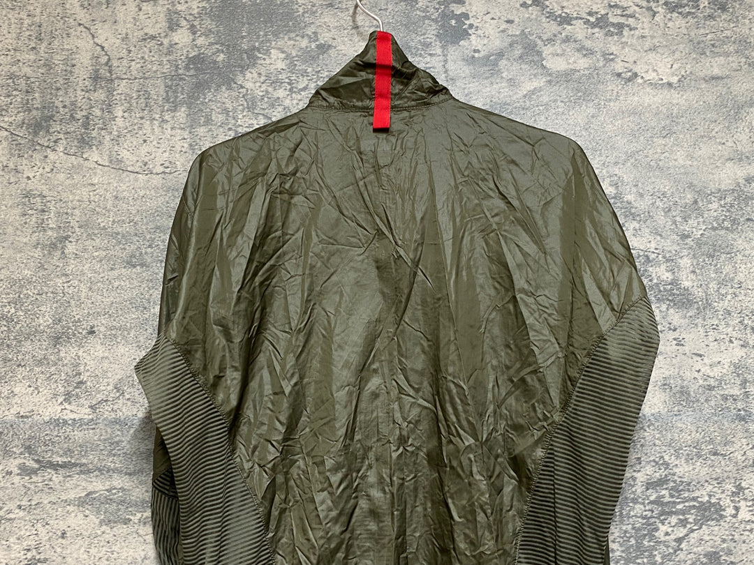 JP536 カステリ CASTELLI 長袖 ウインドブレイカー オリーブ L
