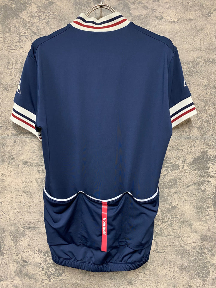 KD630 ルコックスポルティフ le coq sportif 半袖 サイクルジャージ 紺 S