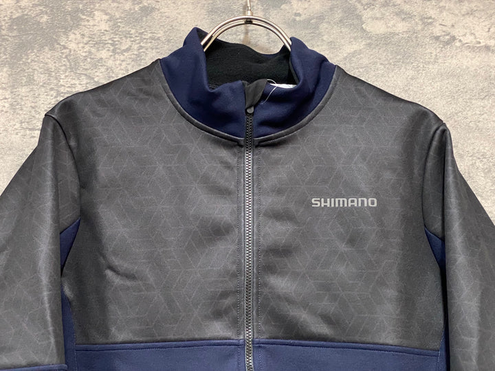 JY877 シマノ SHIMANO 長袖 サイクルジャケット 黒 ネイビー L
