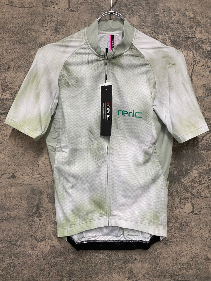 JV953 レリック reric Fuzzy Womens Standerd Jersey 半袖サイクルジャージ レディース L 白 レディース
