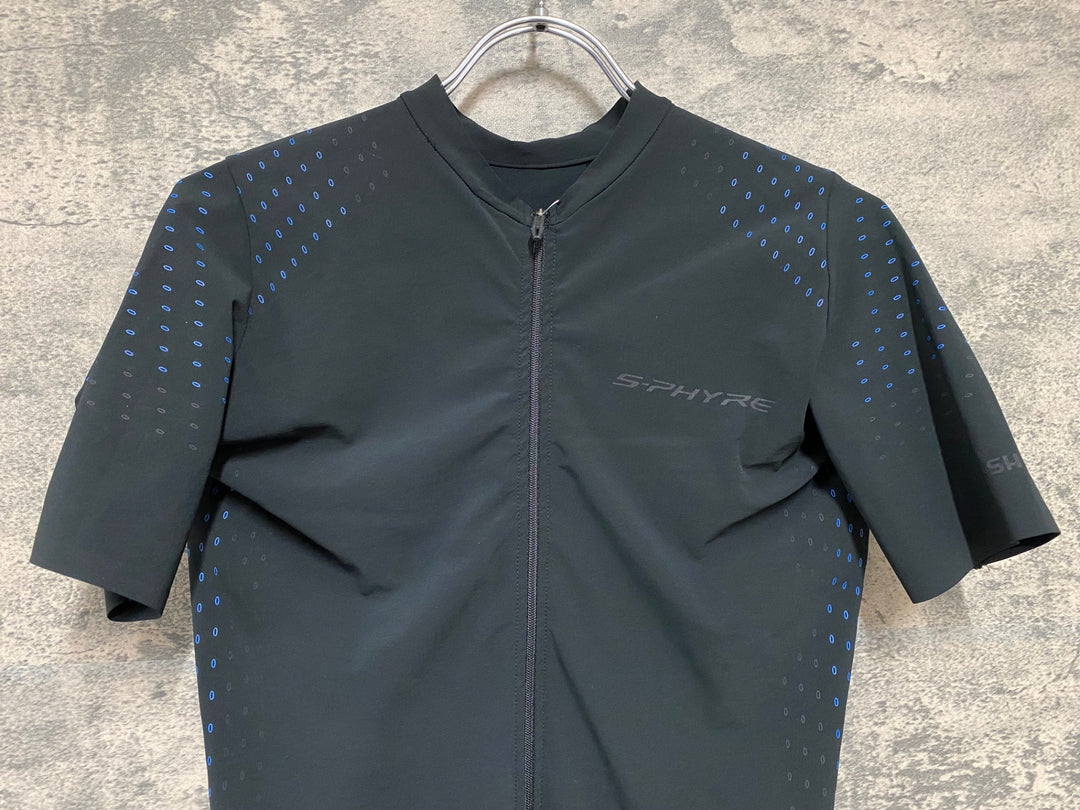 KC179 シマノ SHIMANO S-PHYRE 半袖 サイクルジャージ 黒 紺 M