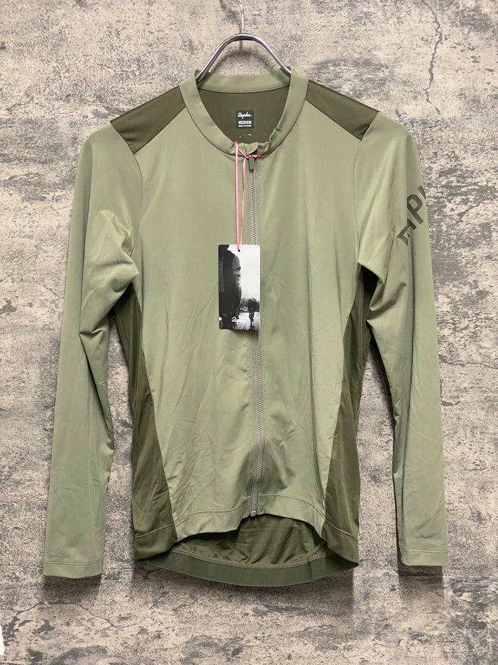 KP873 ラファ Rapha PRO TEAM LIGHTWEIGHT JERSEY 長袖 サイクルジャージ 緑 M