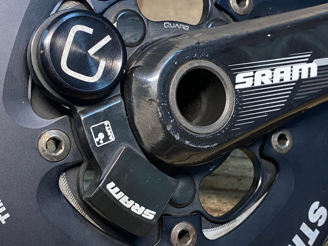 JG552 スラム SRAM RED 22 クランクセット QUARQ パワーメーター付き 170mm 52/36T 11S GXP STRONGLIGHTチェーンリング ※接続未確認のためジャンク