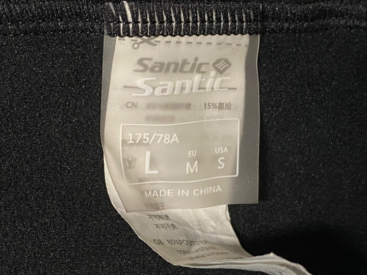 KA351 サンティック Santic カーゴビブタイツ 黒 L 裏起毛