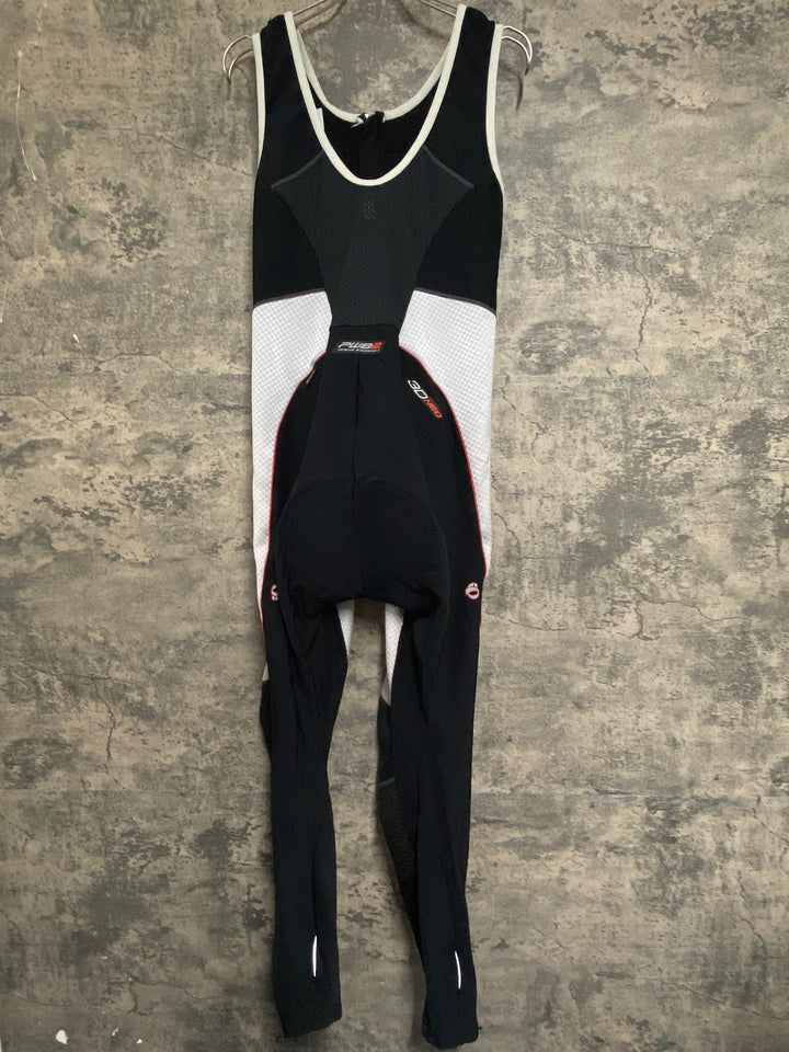 JV346 パールイズミ PEARL iZUMi ビブタイツ 黒白 L 裏起毛