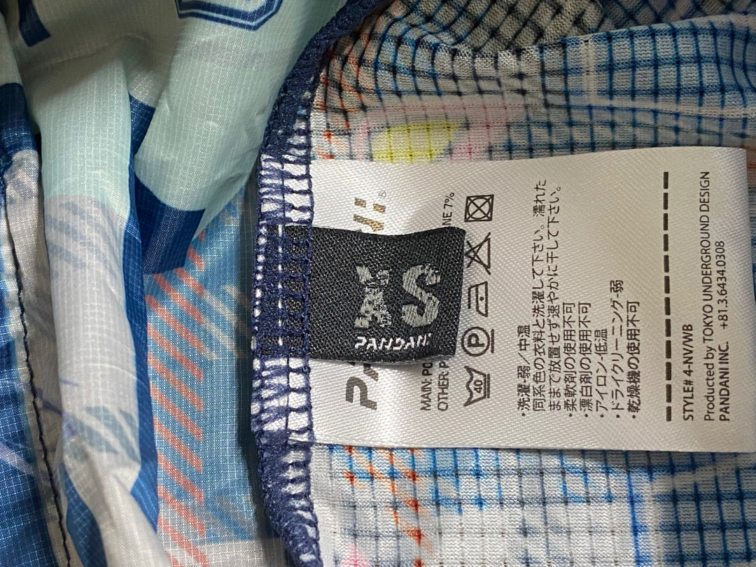 KG963 パンダーニ Pandani サイクルベスト ジレ 黒 総柄 XS