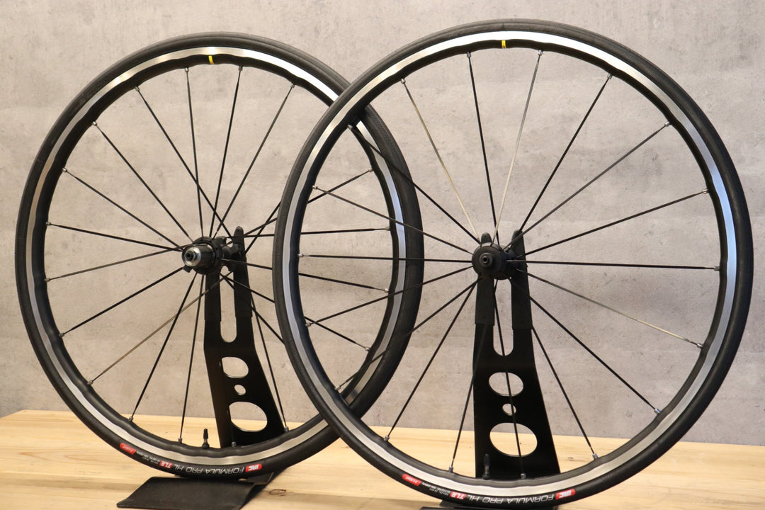 マヴィック MAVIC キシリウムエリート KSYRIUM ELITE UST アルミ チューブレスレディ ホイールセット シマノ11/12S 【さいたま浦和店】