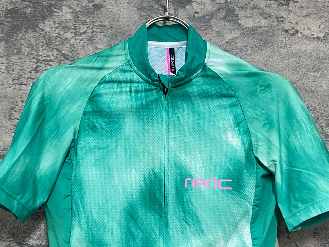 JV988 レリック reric Fuzzy Womens Standerd Jersey 半袖 サイクルジャージ レディース S 緑