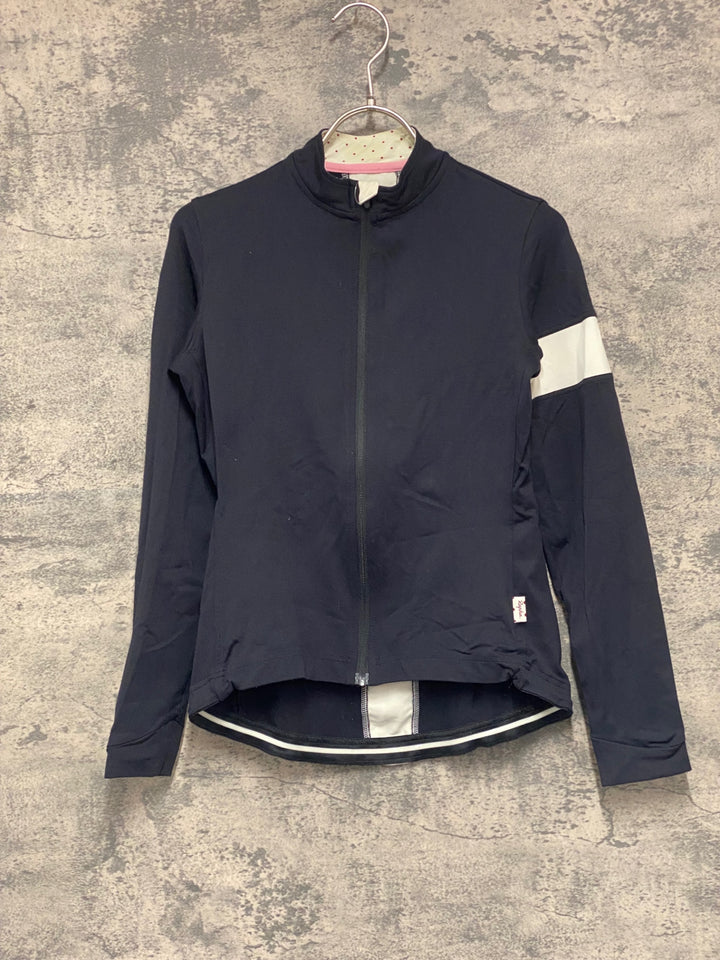 JX635 ラファ Rapha LONG SLEEVE SOUPLESSE JERSEY 長袖 サイクルジャージ 黒 レディース S