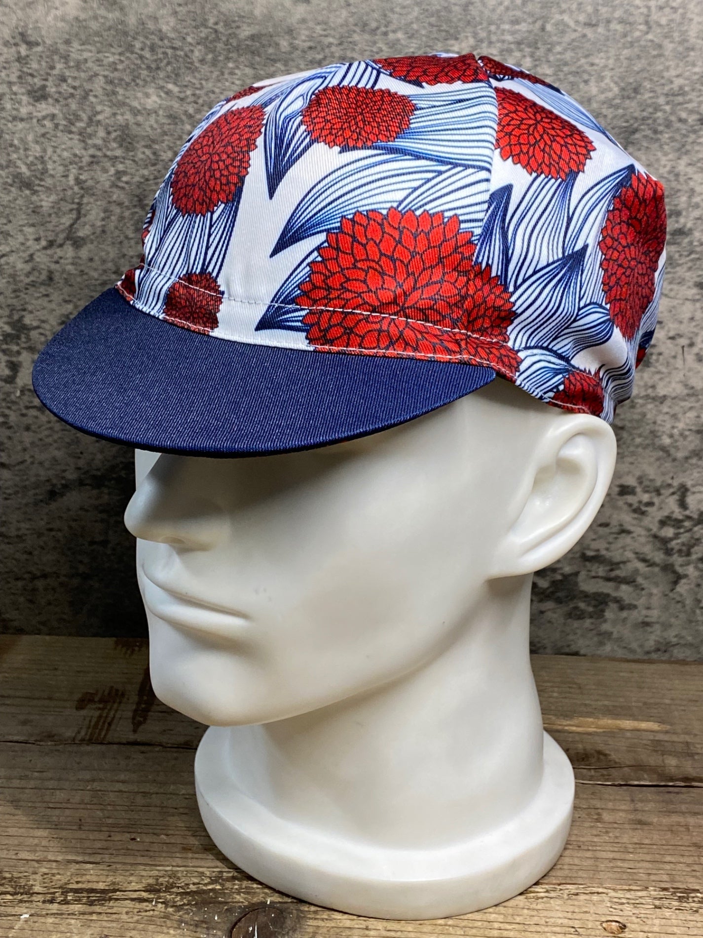 JH555 サンボルト SUNVOLT サイクルキャップ 紺 白 赤 フリーサイズ