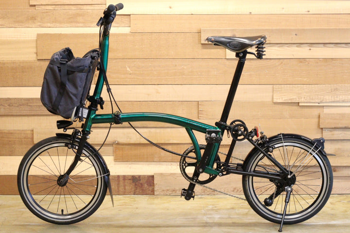 ブロンプトン BROMPTON P LINE URBAN MID M4L エメラルド ラッカー EMERALD LACQUER 2023 4S 16インチ 折り畳み ミニベロ フォールディングバイク 【立川店】