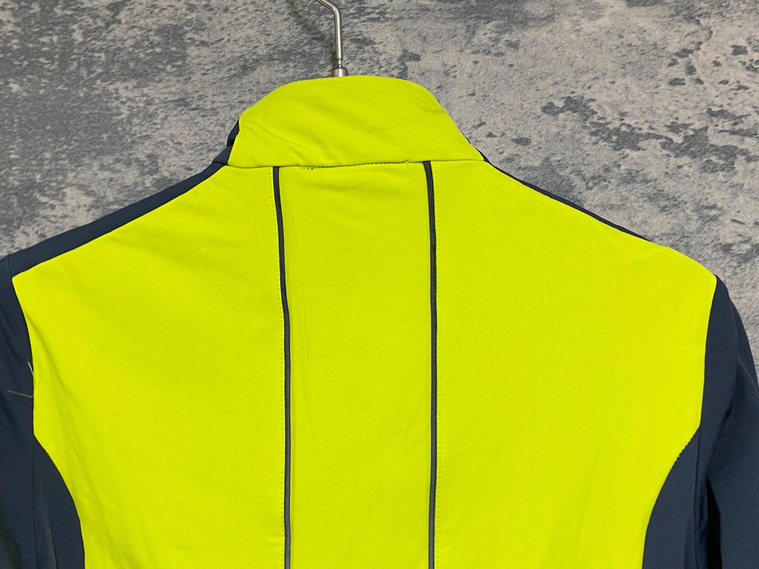 KA233 ラファ Rapha 長袖 サイクルジャケット グレー 黃 XS 裏起毛