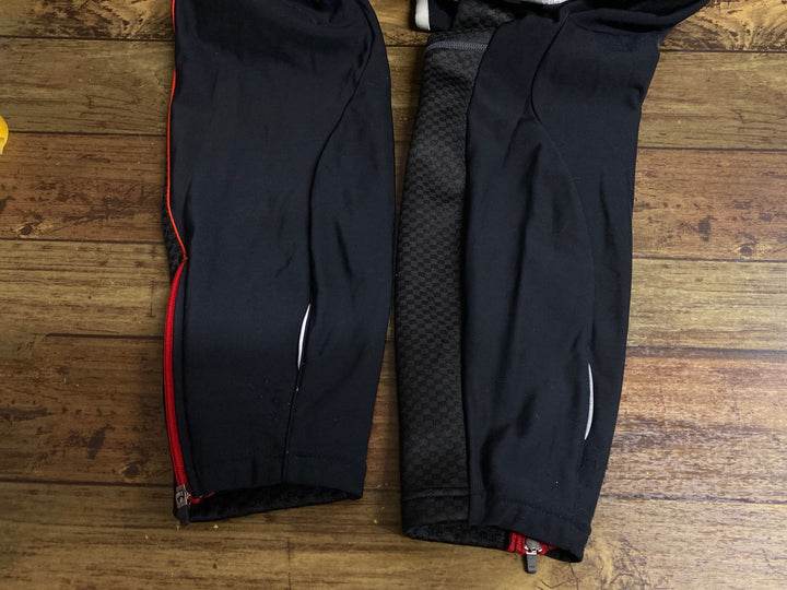 JV346 パールイズミ PEARL iZUMi ビブタイツ 黒白 L 裏起毛