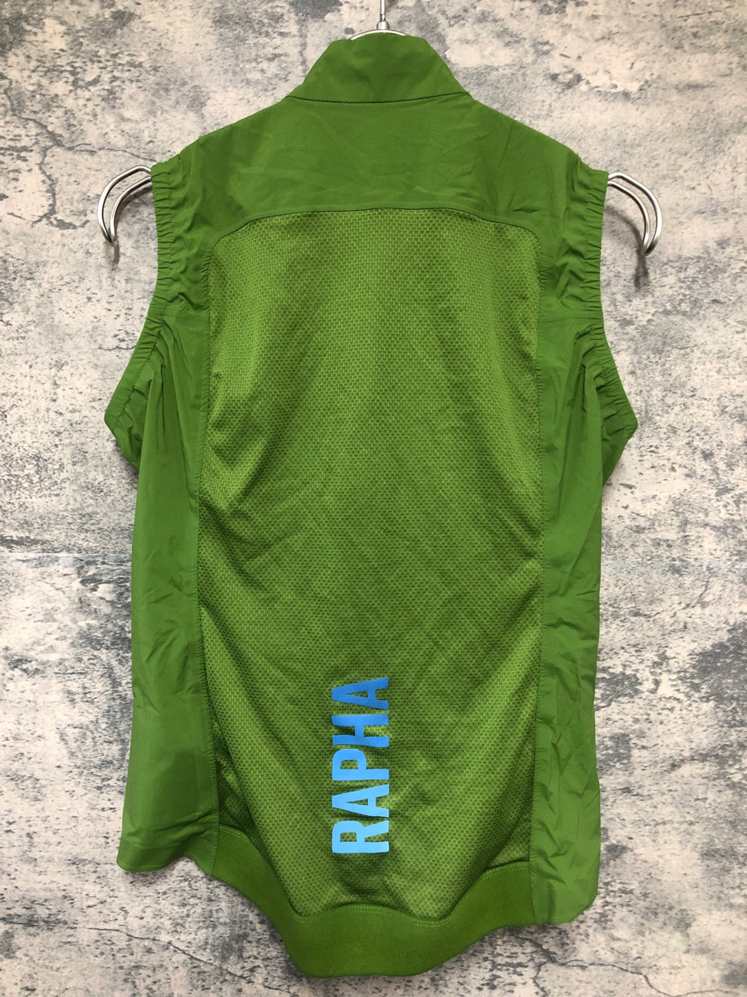 KL468 ラファ Rapha WOMEN'S PRO TEAM LIGHTWEIGHT GILET サイクルベスト ジレ 黄緑 XS ※動物の毛