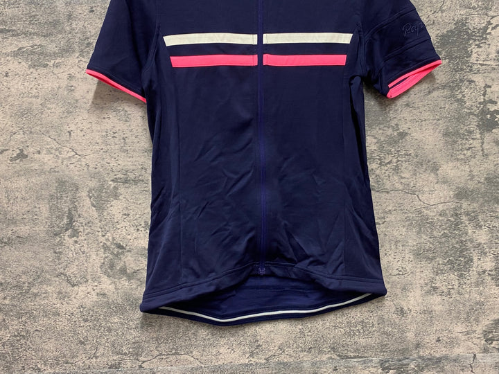 JY132 ラファ Rapha WOMEN'S SHORT SLEEVE BREVET JERSEY 半袖 サイクルジャージ レディース 紺 S