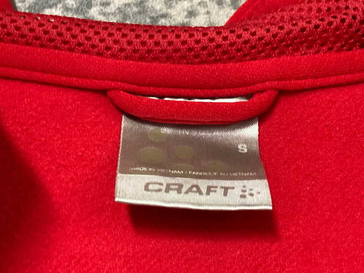 JV548 クラフト CRAFT 長袖 パーカー 赤 S 裏起毛 TREK