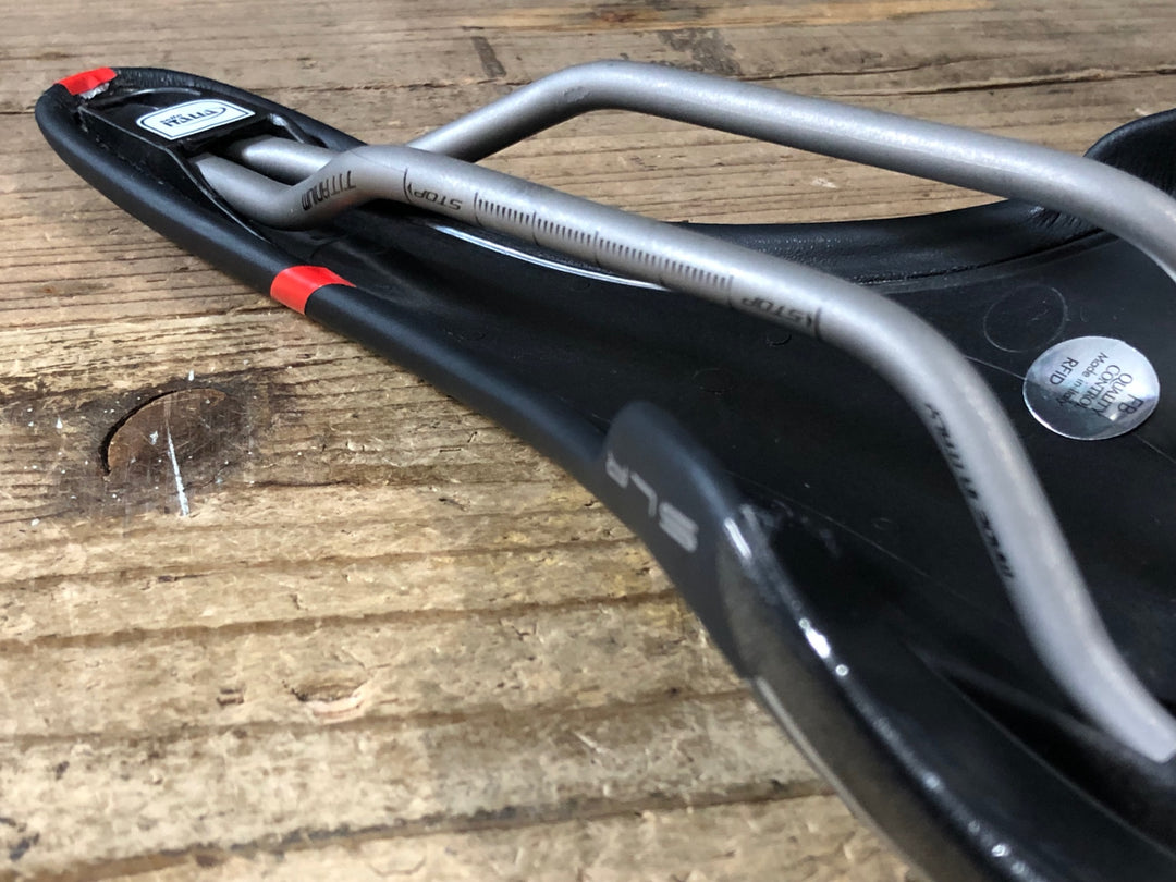 KO316 セライタリア selle ITALIA SLR S1 サドル 黒 134mm TITANIUM ※デカール加工