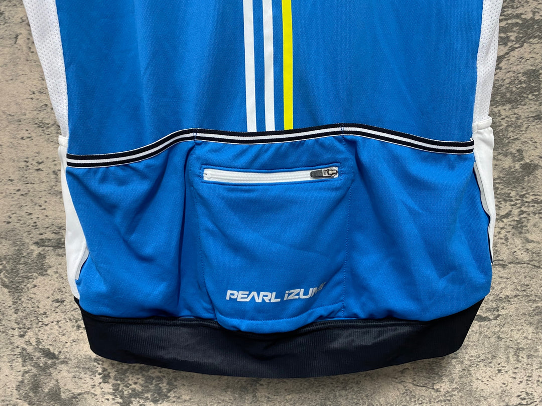 KC651 パールイズミ PEARL iZUMi 半袖 サイクルジャージ 青 白 XL
