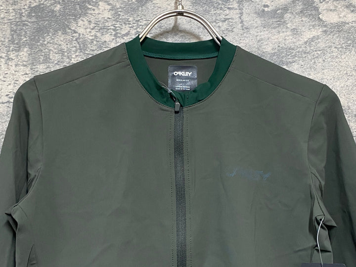 JY855 オークリー OAKLEY ELEMENT LS JERSEY 長袖 サイクルジャージ オリーブ M