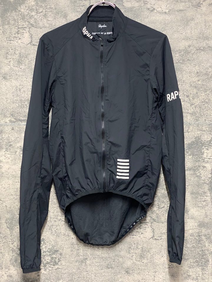KM410 ラファ Rapha PRO TEAM LIGHTWEIGHT WIND JACKET 長袖 ウィンドブレーカー 黒 S