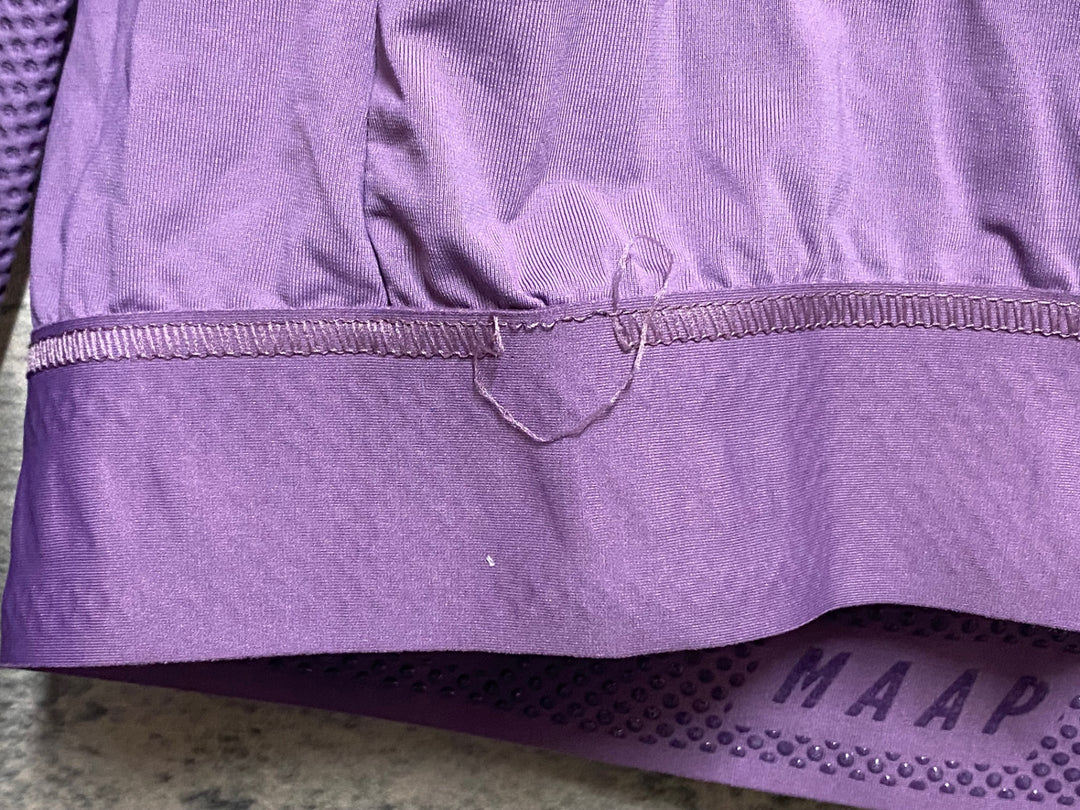 KQ978 マープ MAAP PRO FIT JERSEY 長袖 サイクルジャージ 紫 XL