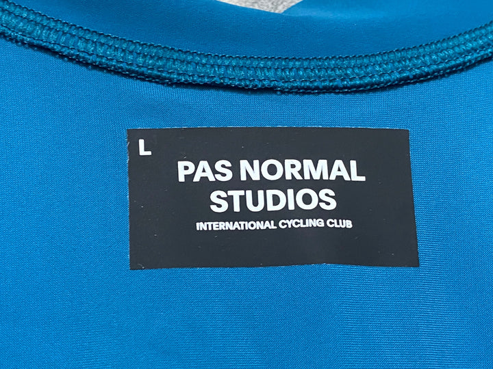 JQ358 パスノーマルスタジオ PAS NORMAL STUDIOS Essential 半袖 サイクルジャージ ターコイズグリーン L