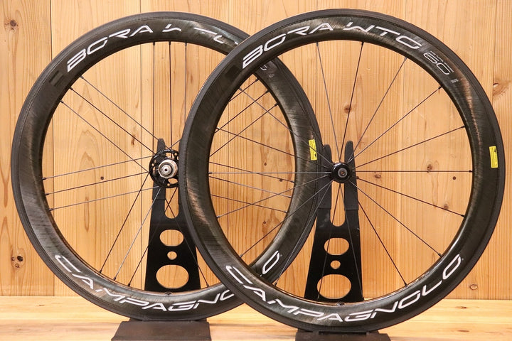 カンパニョーロ CAMPAGNOLO ボーラ BORA WTO 60 AC3 カーボン チューブレスレディ ホイールセット シマノ 11S/12S 【芦屋店】
